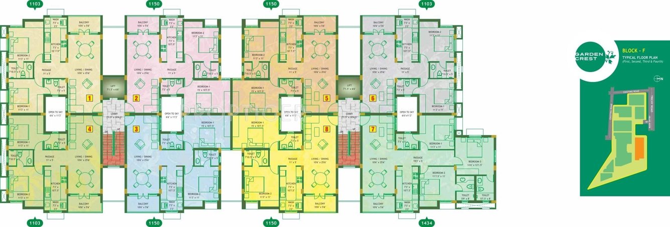 Images for Cluster Plan of Appaswamy Garden Crest