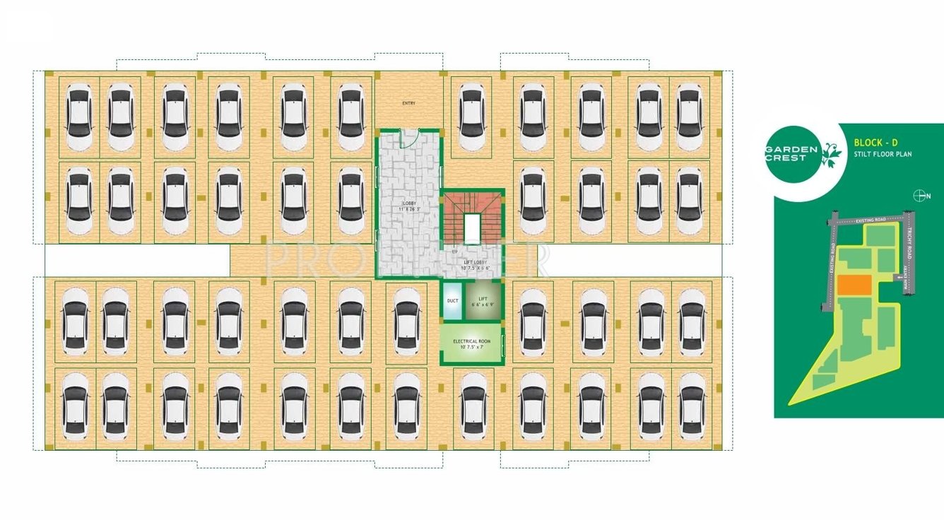  garden crest Tower D Cluster Plan