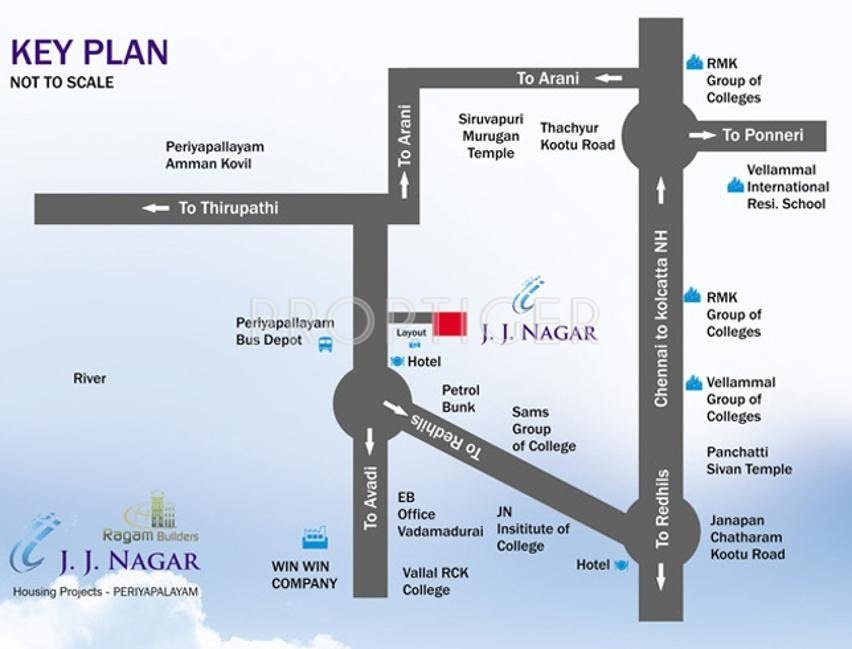 Images for Location Plan of Ragam Builders J J Nagar