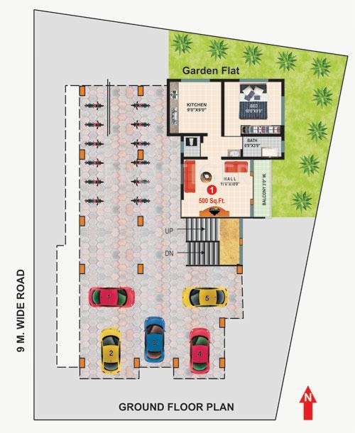 Images for Cluster Plan of Swapnavel Tarangan Apartment
