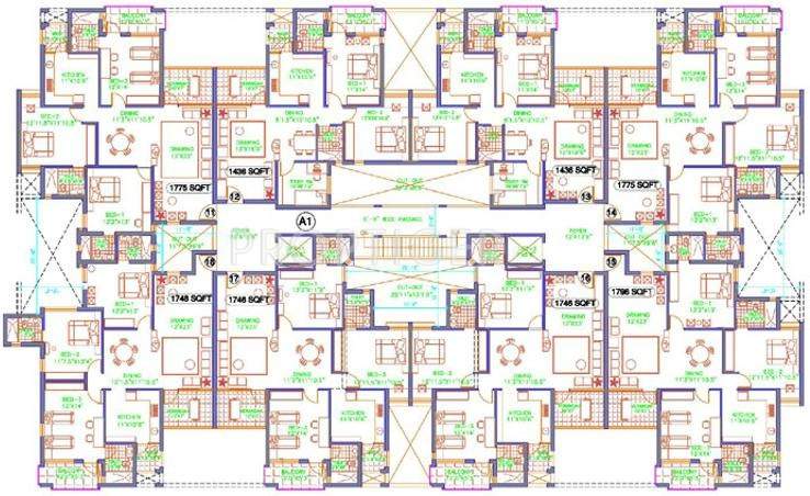 TVH Ekanta Cluster Plan Tower A1 A3 1st 4th floor