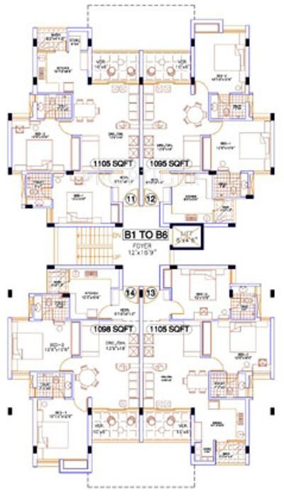 TVH Ekanta Cluster Plan Tower B1 B6 1st 3rd floor