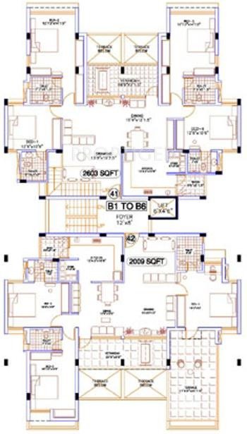 TVH Ekanta Cluster Plan Tower B1 B6 4th floor