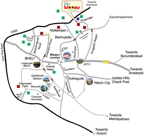  pranav-blooms Images for Location Plan of Praneeth Pranav Blooms