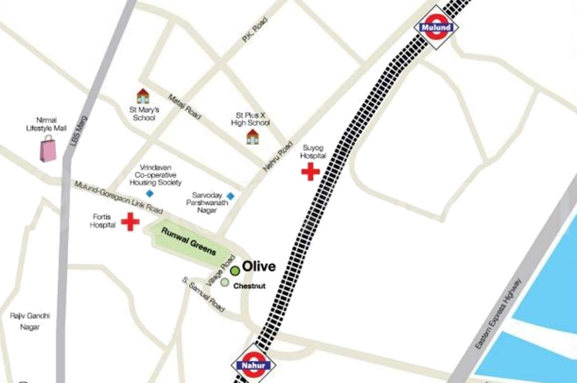  olive Images for Location Plan of Runwal Olive