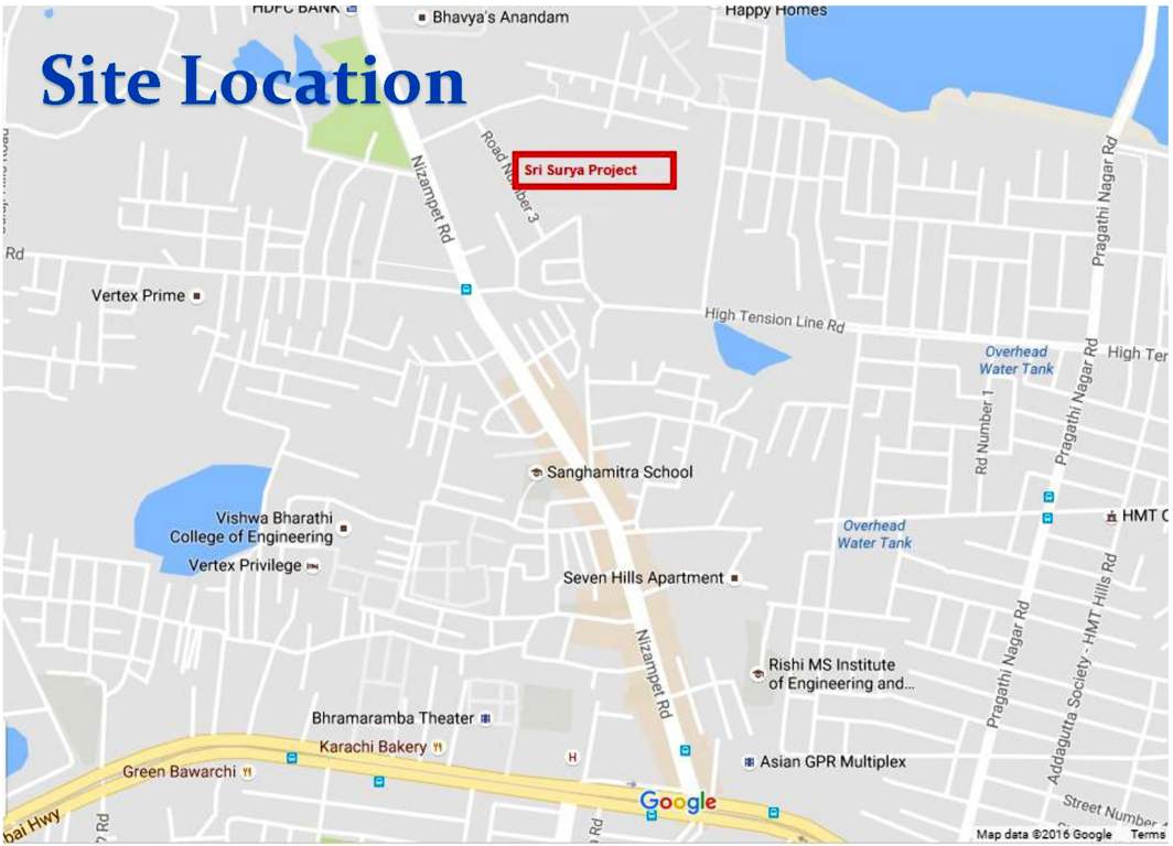 sri surya Images for Location Plan of Bhavya Sri Surya