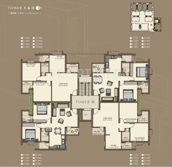  classic Tower A Cluster Plan