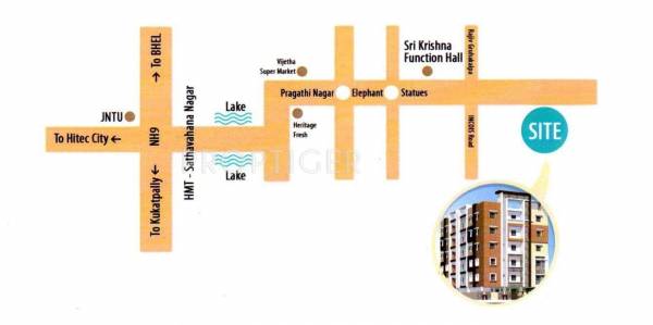 Images for Location Plan of Suchitra Constructions Velaga Heights