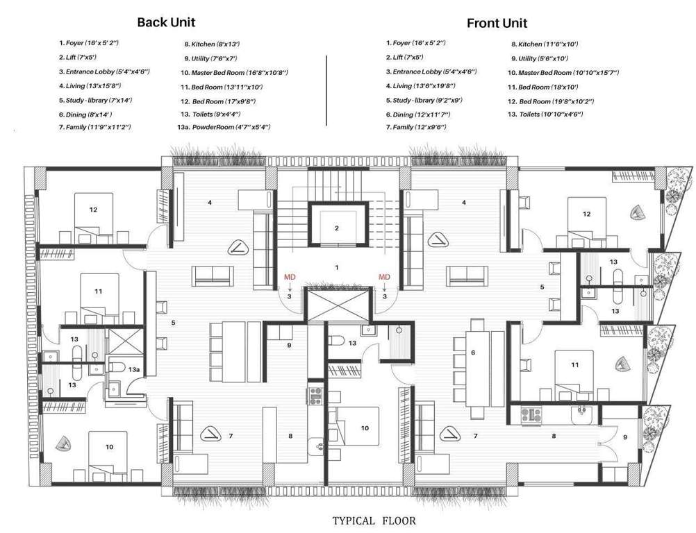  true winds Images for Cluster Plan of Pooja True Winds