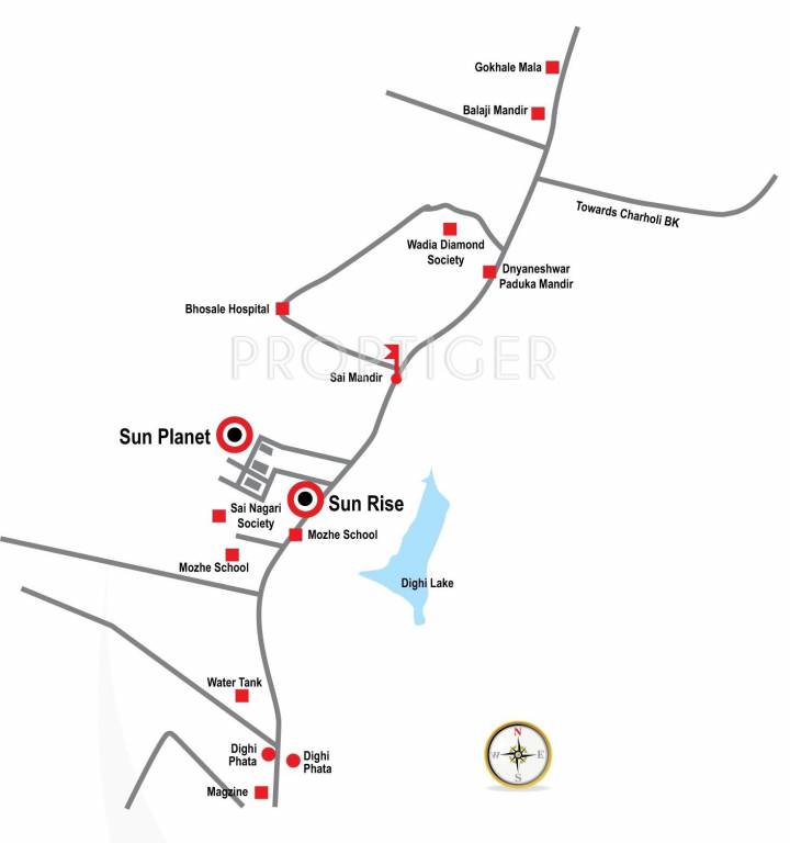 Sunrise Developers Sun Planet Location Plan