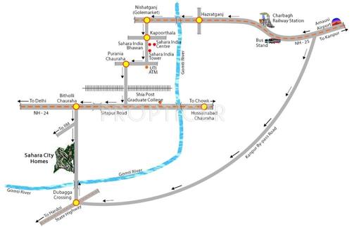 Images for Location Plan of Sahara City Homes Villa Lucknow