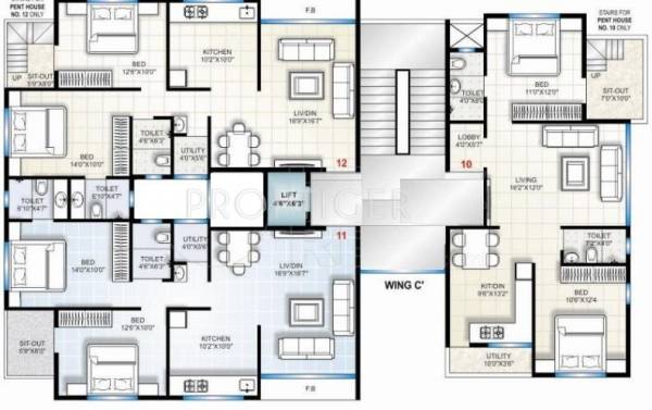 GS Developers Shree Sai Dham C Wing Cluster Plan