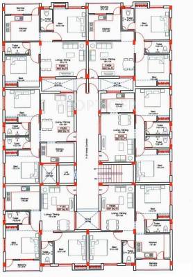 Aatmaja Homes Bhargavi Palace Typical floor plan