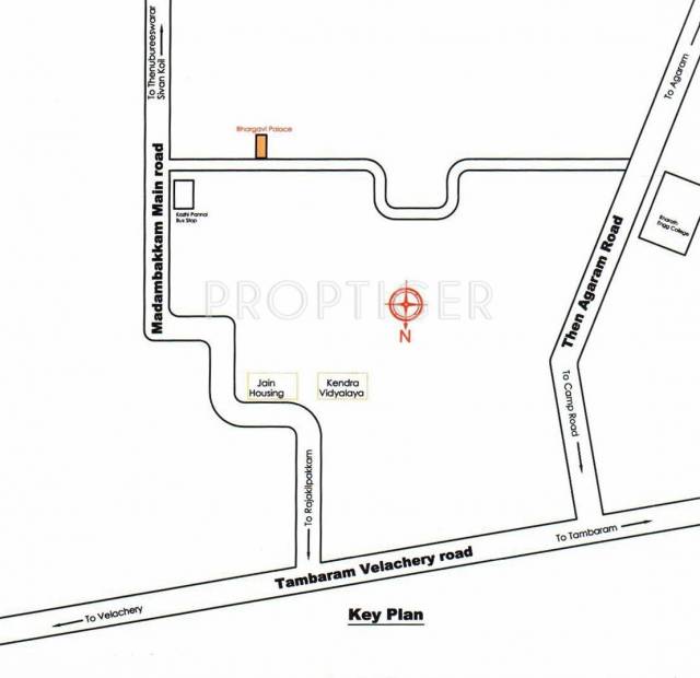 Aatmaja Homes Bhargavi Palace Location Plan