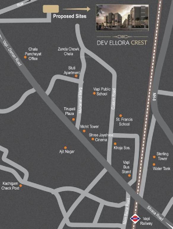Images for Location Plan of Ellora Dev Ellora Crest Vapi