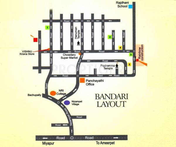 Surya Constructions Saket Arcade Location Plan