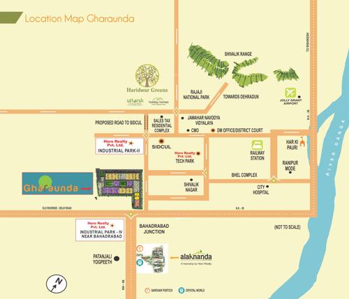  gharaunda Images for Location Plan of Hero Gharaunda