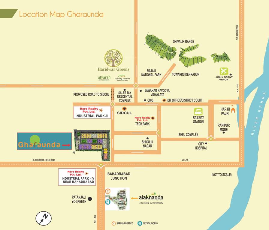 gharaunda Images for Location Plan of Hero Gharaunda