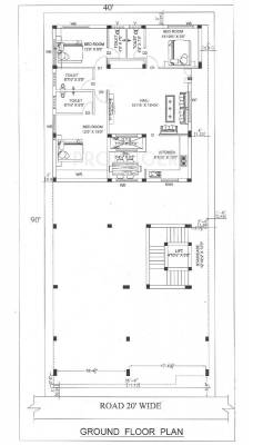 Sree Pathi Builders Bhavana Enclave Tower B Ground Floor Plan