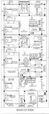 Sree Pathi Builders Bhavana Enclave Tower B Typical Floor Plan