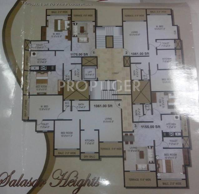 Images for Cluster Plan of Shree Salasar Developers Heights