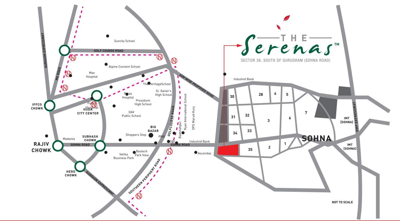  the serenas Images for Location Plan of Signature The Serenas