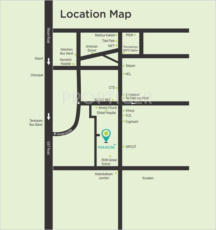 paradise Images for Location Plan of Saradeuz Realty Constructions Paradise