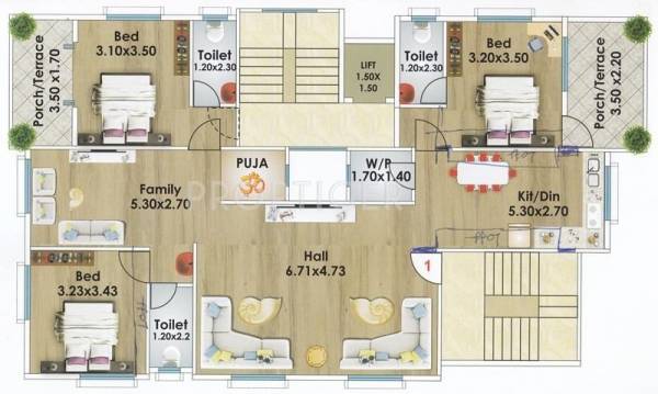 Images for Cluster Plan of Trimurti Saptashrungi Lila