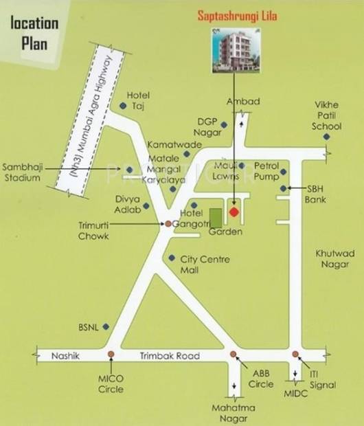 Images for Location Plan of Trimurti Saptashrungi Lila