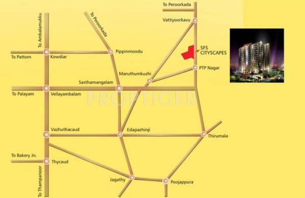 SFS Homes Cityscapes Cedar and Pine Location Plan