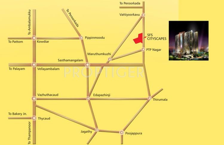 SFS Homes Cityscapes Cedar and Pine Location Plan