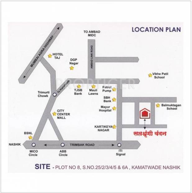 Images for Location Plan of Trimurti Saptashrungi Vandan