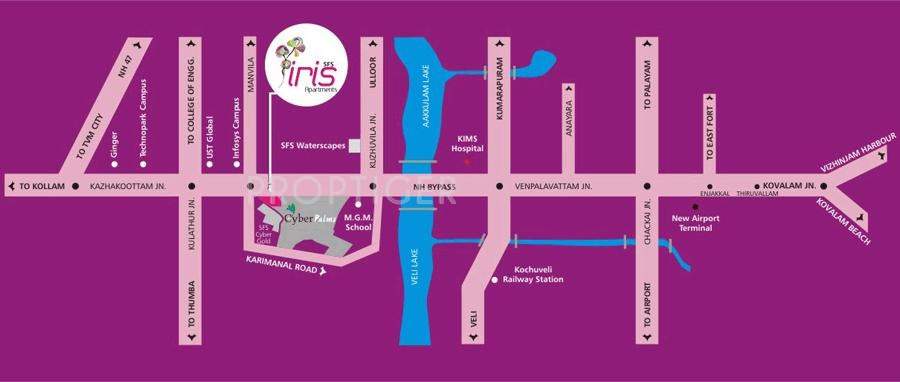 SFS Homes Iris Apartments Location Plan