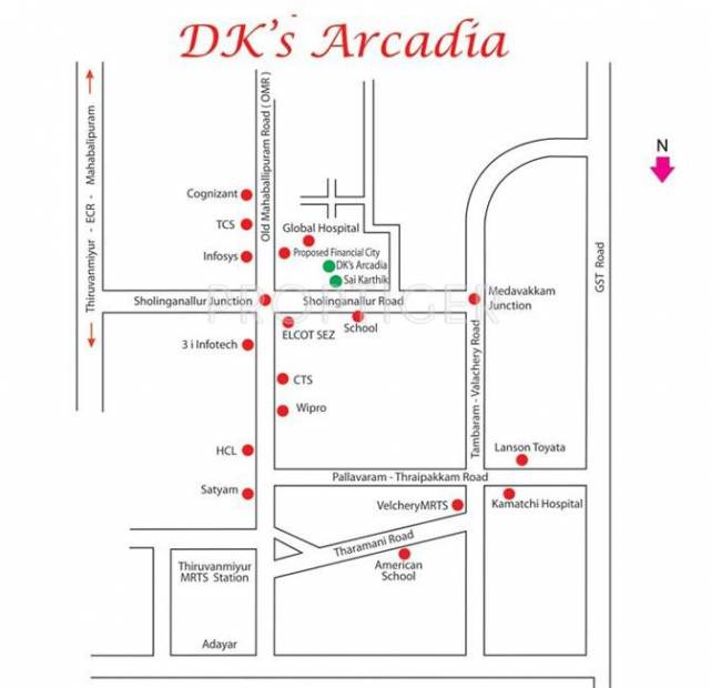Images for Location Plan of Palace Homes DKS Arcadia