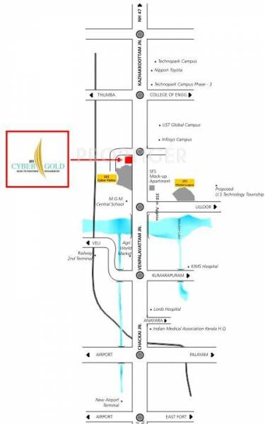 Location Plan SFS Homes Cyber Gold Location Plan