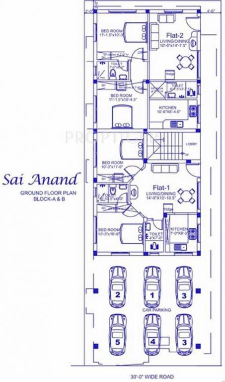 Palace Homes Sai Anand View Cluster Plan