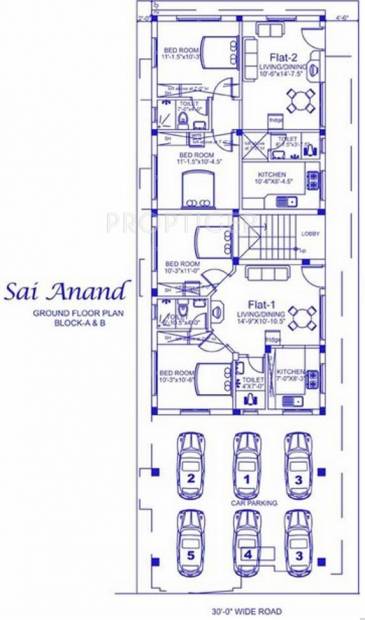 Palace Homes Sai Anand View Cluster Plan