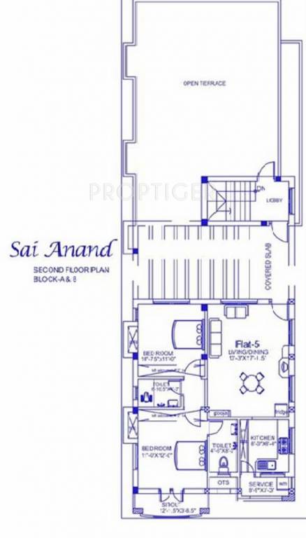 Palace Homes Sai Anand View Cluster Plan