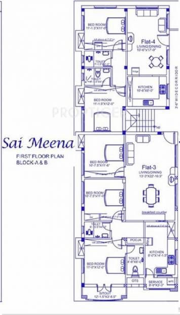 Palace Homes Sai Meena View Cluster Plan