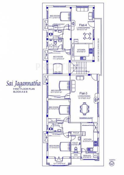 Palace Homes Sai Jagannatha View Cluster Plan