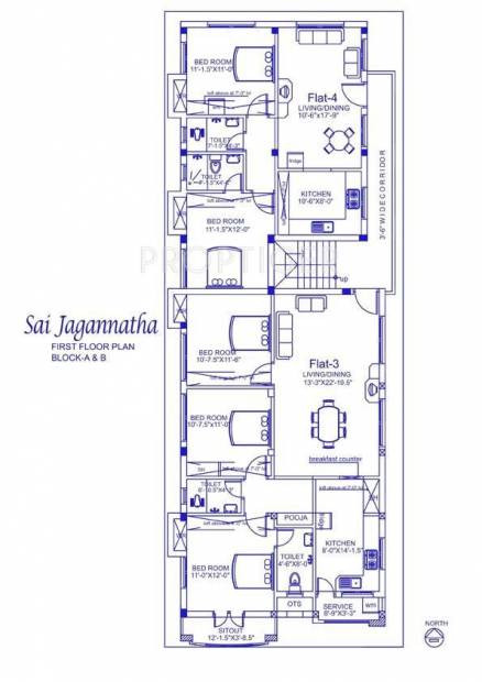 Palace Homes Sai Jagannatha View Cluster Plan
