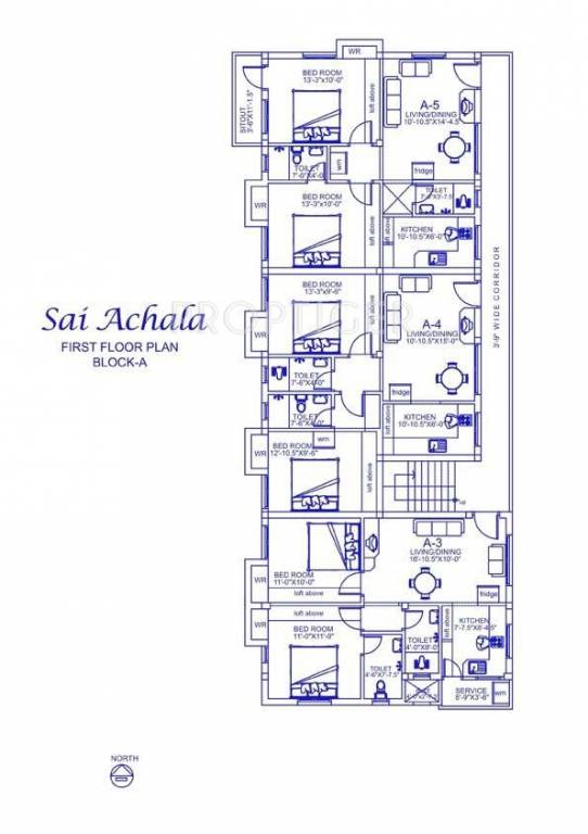 Palace Homes Sai Achala Block A First Cluster Plan