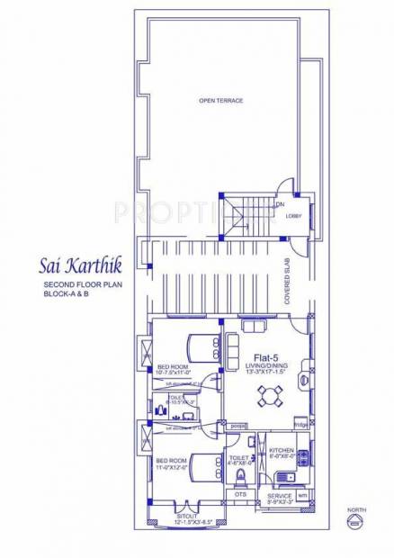 Palace Homes Sai Karthik Block AB Second Cluster Plan