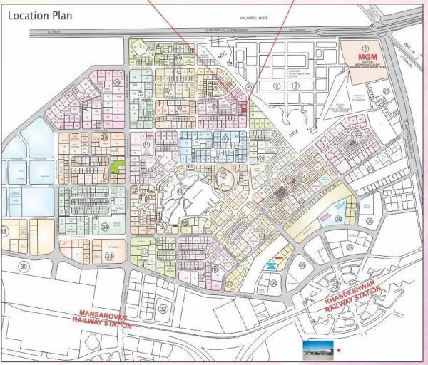Om Group Jalaram Apartment Location Plan