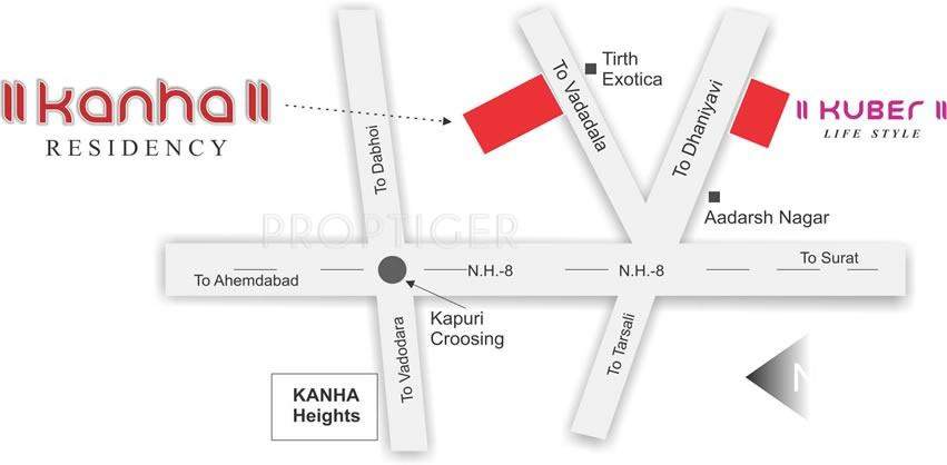 residency Images for Location Plan of Kanha Group Residency