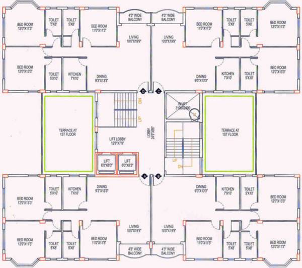 Images for Cluster Plan of Liberty Uttam Tower