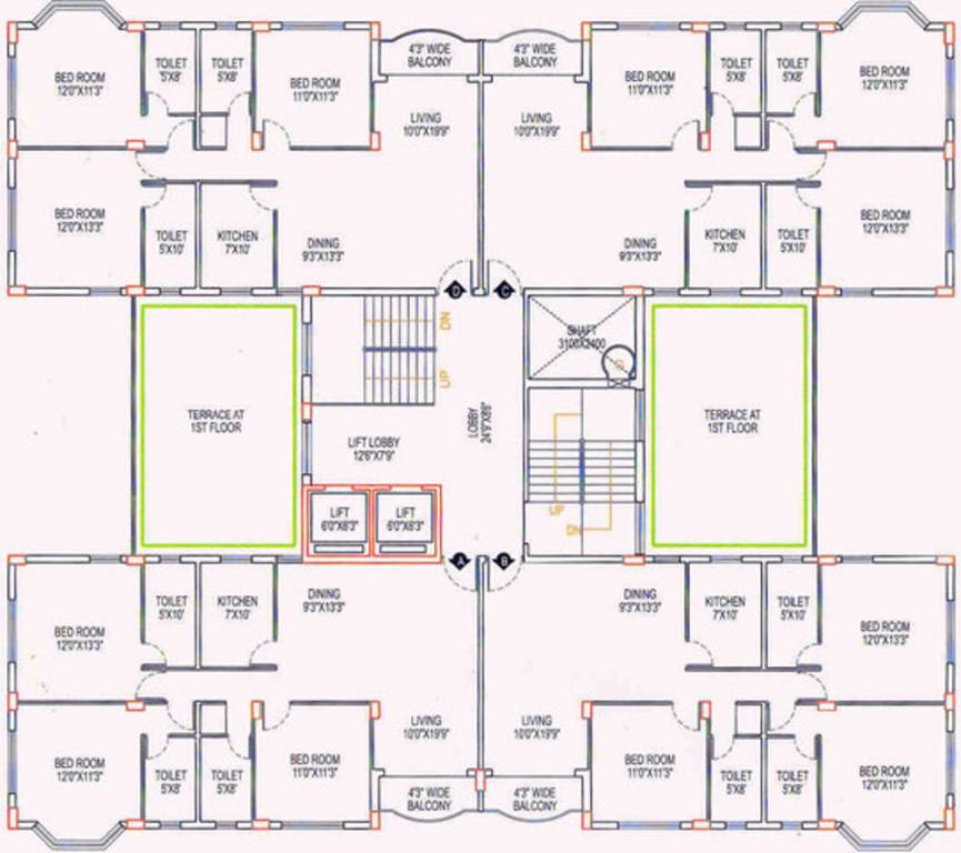 Images for Cluster Plan of Liberty Uttam Tower