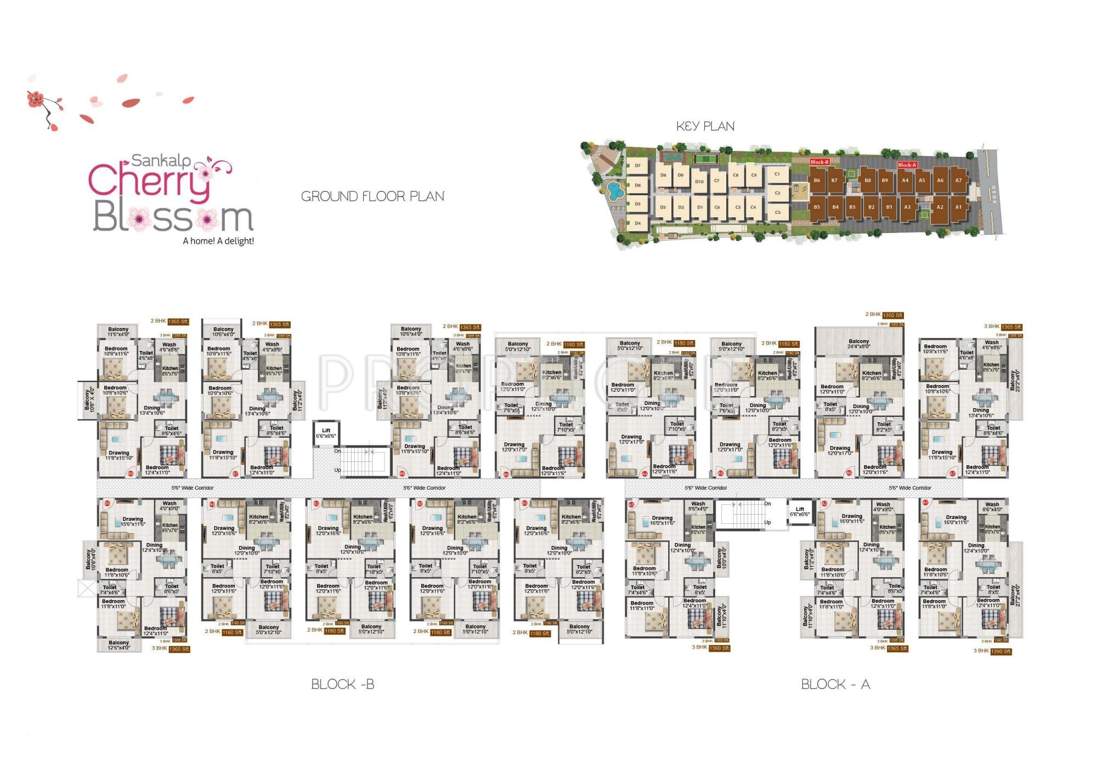  cherry blossom Images for Cluster Plan of Sankalp Cherry Blossom