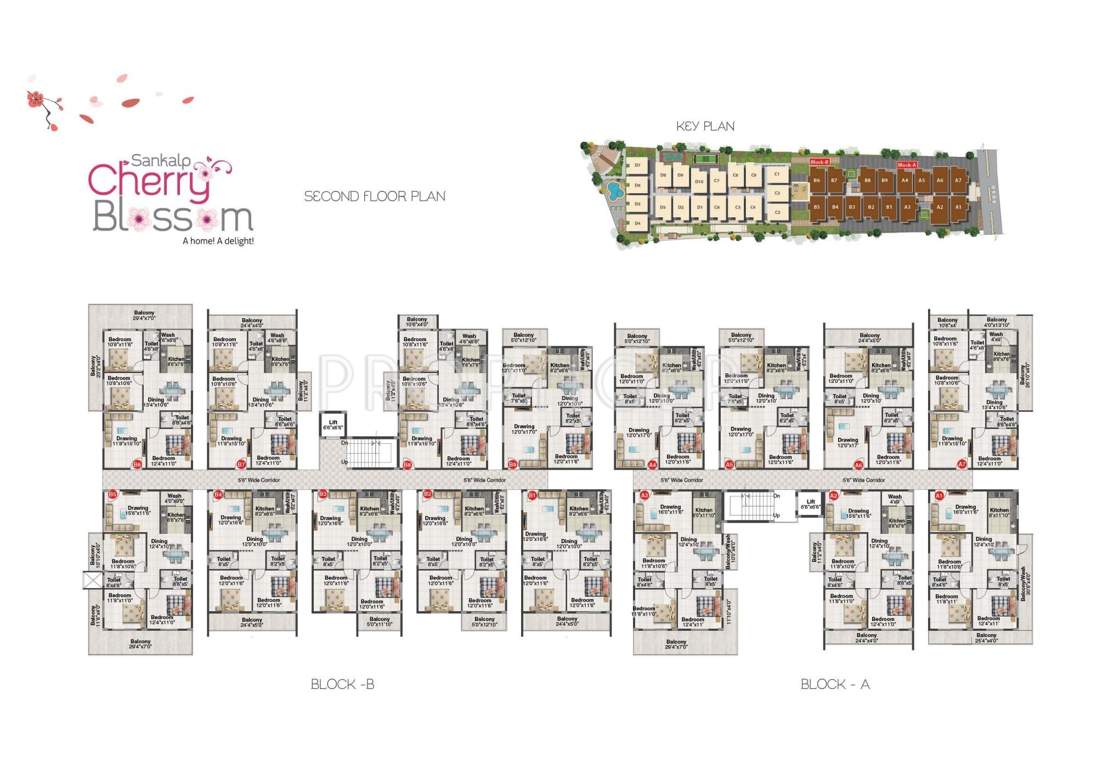  cherry blossom Images for Cluster Plan of Sankalp Cherry Blossom