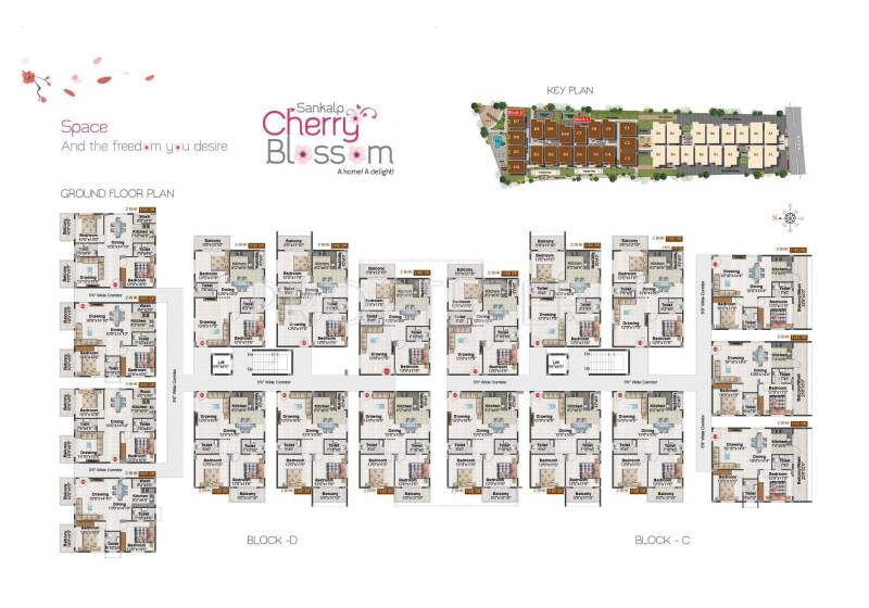  cherry-blossom Images for Cluster Plan of Sankalp Cherry Blossom